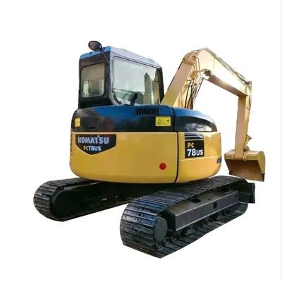 7 ton Gebruikte Komatsu graafmachine PC78US met 0-2000 werkuren en 0.2M3 emmercapaciteit