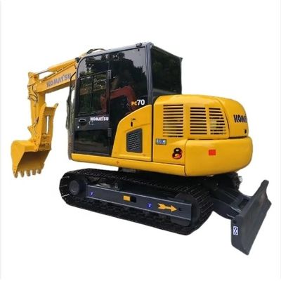 Komatsu PC70 7T Gebruikte graafmachine met een emmercapaciteit van 0,2 m3 en goede loopconditie