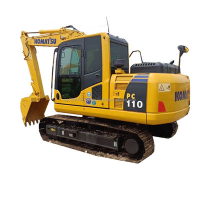 Gebruikte Komatsu PC110 Hydraulische Crawler Graafmachine 11 Ton met en 0.48M3 emmercapaciteit