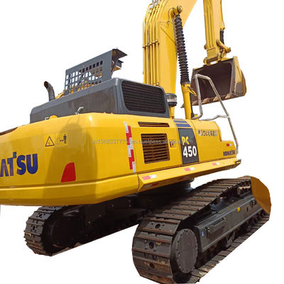 Komatsu PC450-7 en PC450-8 tweedehands graafmachines met originele hydraulische klep