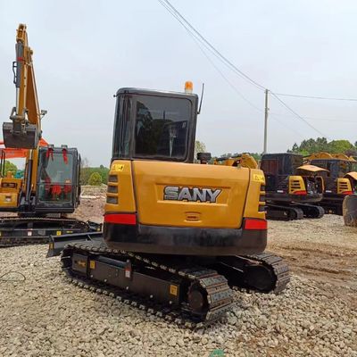 Sany SY60C Digger tweedehands bouwmachines met 0.25M3 emmer en 2016 jaar