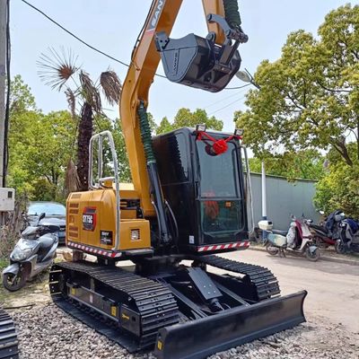 Sany SY75C graafmachine met een emmercapaciteit van 0,32 m3 en uitstekende werkprestaties