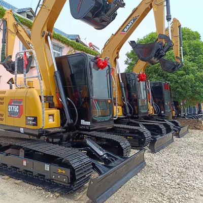 Sany SY75C graafmachine met een emmercapaciteit van 0,32 m3 en uitstekende werkprestaties