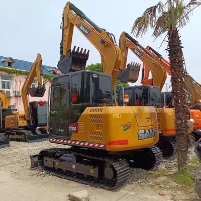 Sany SY75C graafmachine met een emmercapaciteit van 0,32 m3 en uitstekende werkprestaties