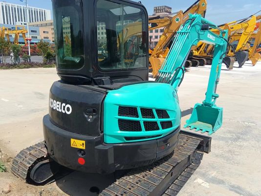 0.21M3 Bucket Capacity Gebruikte Kobelco SK55SR Crawler Excavator/Originale Hydraulische Klep