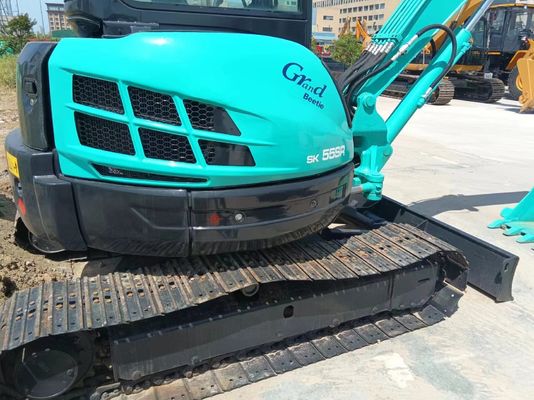 0.21M3 Bucket Capacity Gebruikte Kobelco SK55SR Crawler Excavator/Originale Hydraulische Klep
