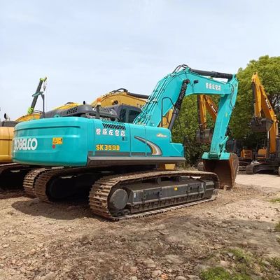 Kobelco SK350-8 SK350D graafmachine in 2016 met een bedrijfsgewicht van 35 ton