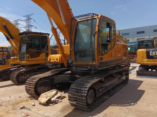 Gebruikte Hyundai 220LC-9S graafmachine met een emmercapaciteit van 1,22 m3 en een lage werktijd