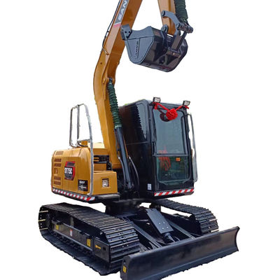 Goedkope Sany SY75C graafmachine met een emmercapaciteit van 0,32 m3 en minder werktijden