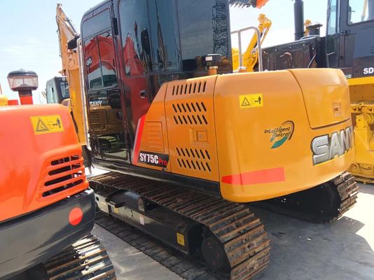 2016 SANY SY75C Pro Mini Digger in goede staat met originele hydraulische cilinder