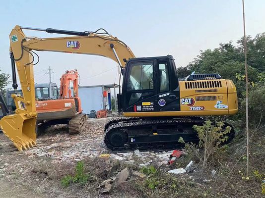 15TON Gebruikte graafmachine met een emmercapaciteit van 1 M3 Originele hydraulische klep CAT 315 Digger