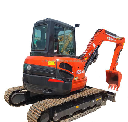 5.5ton KUBOTA KXU55 mini graafmachine gebruikt in 2016 met kenmerken en kerncomponenten