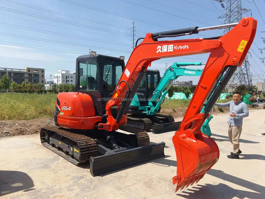5.5ton KUBOTA KXU55 mini graafmachine gebruikt in 2016 met kenmerken en kerncomponenten