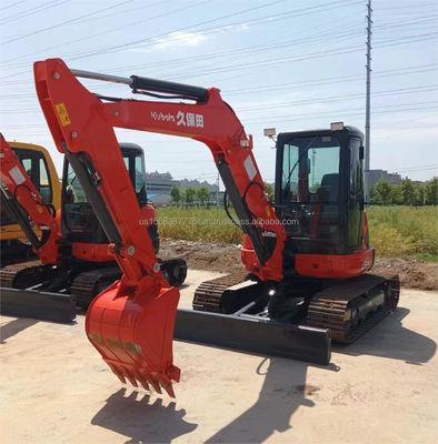 6 ton werkgewicht KUBOTA KXU55 graafmachine met originele hydraulische klep en motor