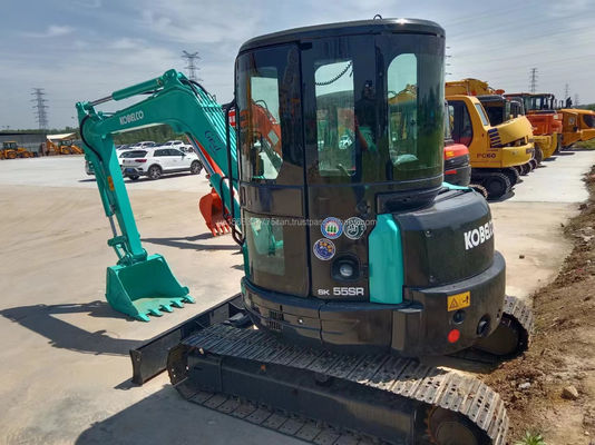 Gebruikte Kobelco SK55SR graafmachine met originele hydraulische pomp en lage werktijden