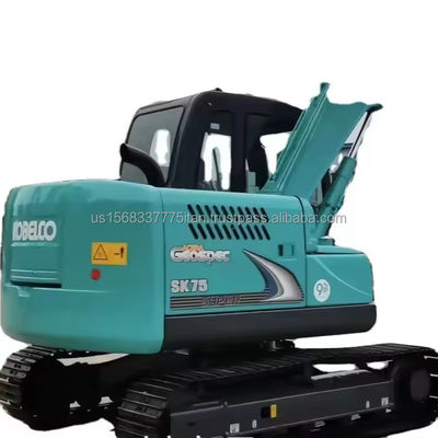 42kw Kobelco SK75-8 Gebruikte hydraulische graafmachine met originele hydraulische klep