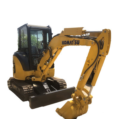 Gebruikte Komatsu PC35 3,5 ton Hydraulische Mini Digger Crawler Excavator met 11,2 kW Vermogen