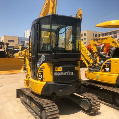 11.2 kw Komatsu PC35 Gebruikte Mini Digger Crawler Graafmachine 3.5Ton Graafmachine Harga Graafmachine