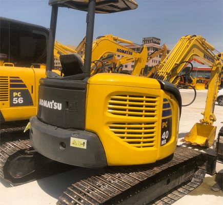 4000 kg Komatsu PC40 4 ton Mini Digger Crawler Excavator met originele hydraulische klep