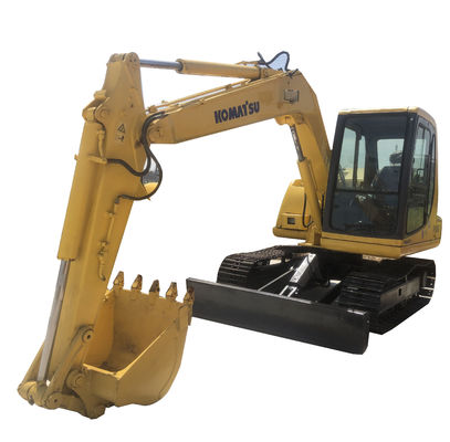Komatsu PC60 6 ton Mini Digger Crawler Excavator met originele hydraulische cilinder