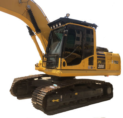 Oorspronkelijke Komatsu PC200 graafmachine met een capaciteit van 20 ton en een lage werktijd