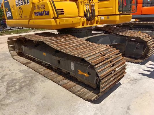 Oorspronkelijke Komatsu PC200 graafmachine met een capaciteit van 20 ton en een lage werktijd