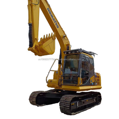 Shanghai Gebruikte graafmachine Komatsu PC130 13 ton in goede staat Originele hydraulische klep