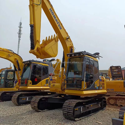 Shanghai Gebruikte graafmachine Komatsu PC130 13 ton in goede staat Originele hydraulische klep