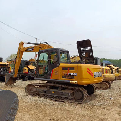 SANY SY155C graafmachine Uitstekende conditie voor mijnbouwwerk lage werktijden en motor