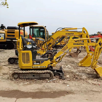 2016 Komatsu PC18MR Mini gebruikte graafmachine Crawler graafmachine met originele hydraulische klep