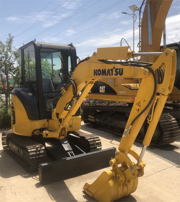 Komatsu PC35 Mini gebruikte graafmachine met 0-2000 werkuren Hydraulische kruipgraafmachine