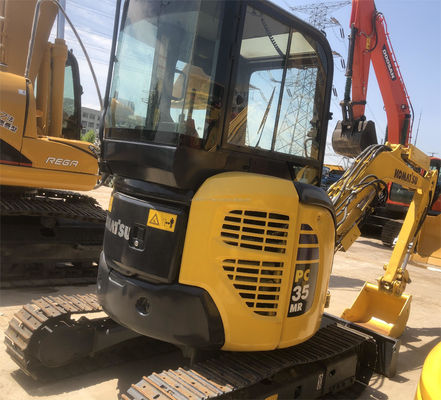 Komatsu PC35 Mini gebruikte graafmachine met 0-2000 werkuren Hydraulische kruipgraafmachine