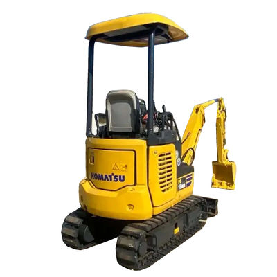 2 ton bedrijfsgewicht Komatsu PC18MR Mini Gebruikte graafmachine Originele hydraulische klep
