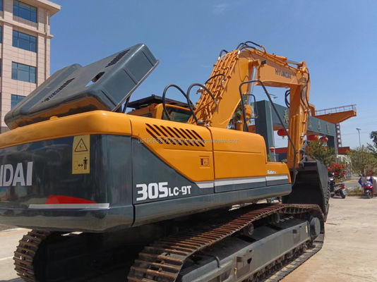 30 ton 305 Crawler graafmachine met 0-2000 werkuren in Korea Gebruikte Hyundai 305LC-9T