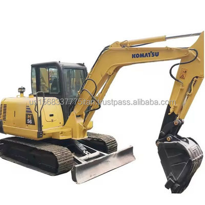 Oorspronkelijke hydraulische klep Komatsu PC56-7 Tweedehands graafmachine 5ton Crawler Equipment