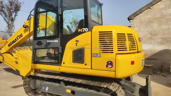 Hydraulische graafmachine Crawler Komatsu PC70 Gebruikte graafmachine voor uw bouwbehoeften