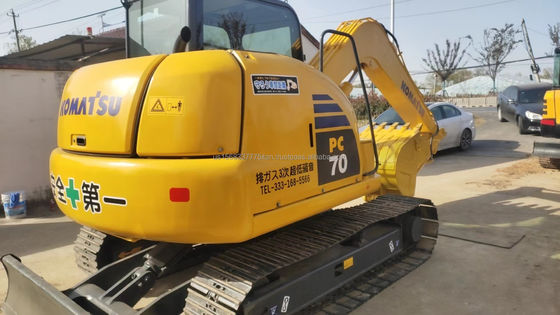 Hydraulische graafmachine Crawler Komatsu PC70 Gebruikte graafmachine voor uw bouwbehoeften