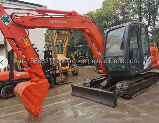 Gebruikte Hitachi ZX60 graafmachine met originele hydraulische klep en 7000 kg machinegewicht