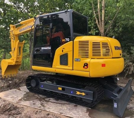 Komatsu PC70 7T Gebruikte graafmachine met een emmercapaciteit van 0,2 m3 en goede loopconditie