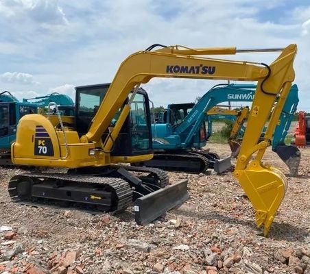 Komatsu PC70 graafmachine met originele hydraulische cilinder en 7000 kg machinegewicht