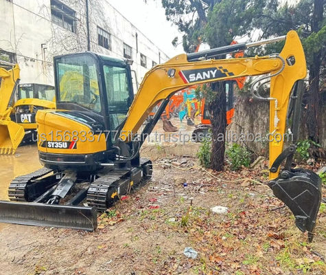 Sany SY35U Mini Digger met originele hydraulische pomp en ISUZU motor