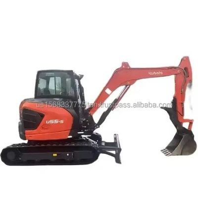 Levering 5,5 TON Kubota u55 graafmachine laag werktijd 0-2000 Gebruikte mini graafmachine