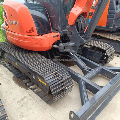 Gebruikte KUBOTA KX163 graafmachine met originele hydraulische klep en 6TON bedrijfsgewicht
