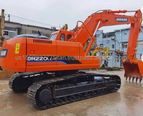 20 ton Doosan DH220 Crawler Excavator met een emmercapaciteit van 0,5 m3 en actieve kenmerken