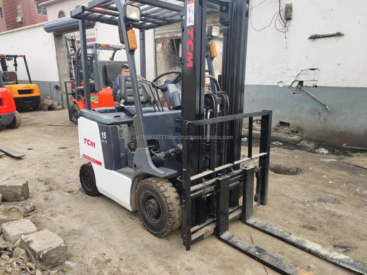 3 ton TCM vorklift tweedehands vorklift 2M vorklengte Diesel motor krachtbron