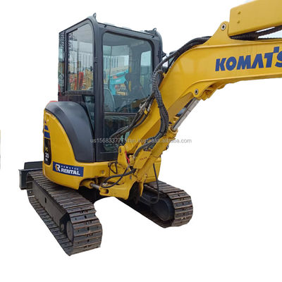 Gebruikte Komatsu PC30MR 3 ton mini graafmachine met originele hydraulische klep op zijn best