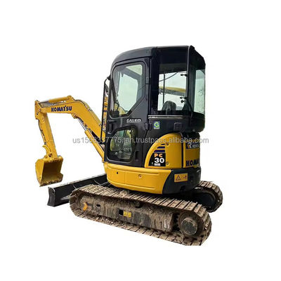 3000 kg machinegewicht Komatsu PC30MR Gebruikte mini graafmachine Hydraulische kruipergraafmachine