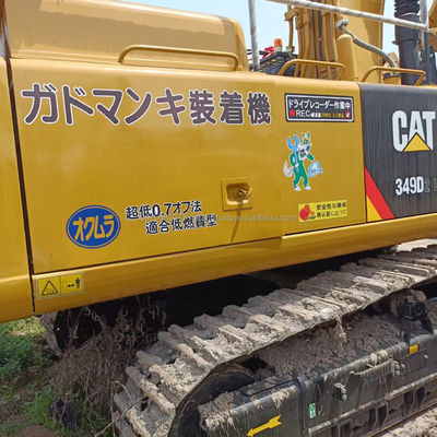 Goedkope gebruikte CAT 349 graafmachine met originele hydraulische klep en CAT 349 motor