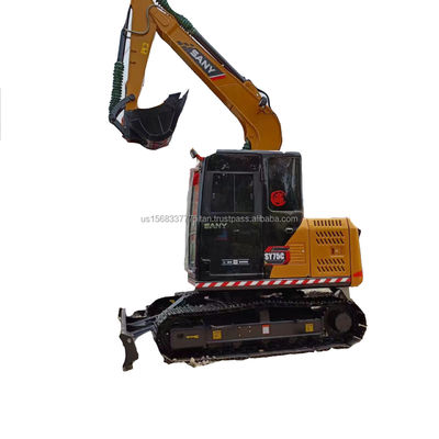 Tweedehands Sany Sy 75c graafmachine 0.32M3 Emmercapaciteit 7500 KG Machine Gewicht Verkoop