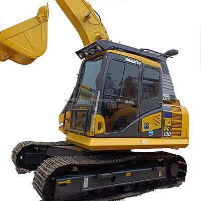 Shanghai goede gebruikte graafmachine Komatsu PC130 met 13000 KG gewicht en 48 kw vermogen